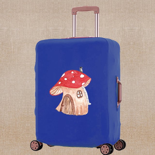 2023 Luggage Cover Scratch Resistant Travel Accessory Covers Apply To 18-32 Inch Mushroom Print Suitcase Trolley Protective Case 8Mushroom008 XL (29-32inch)