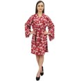 thumbnail image 4 of Bimba Robe Kimono à Manches Longues Imprimée Florale pour Demoiselle d'Honneur - 20, 4 of 5