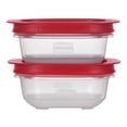 thumbnail image 1 of Rubbermaid 0.77-Cup EasyStore Rectangle Food Storage Containers with Lids, 2 Pack, 1 of 8