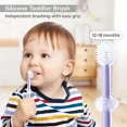 thumbnail image 4 of US 3-in-1 Baby Oral Toothbrush Set Gum Massager, U-Shape & Toddler Brush, 4 of 5