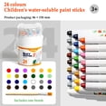 thumbnail image 1 of Vacemry Mess-Free Washable Crayons For Little One, Silk Speed Drying Crayon Oil Painting Sticks In Portable Tin Barrel, lies ForKidsClassroom Home Travel, Creative Drawing And Coloring Gifts, 1 of 4