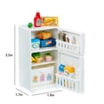 thumbnail image 3 of WLOELOEW Blanc Miniature Cuisine Mini Réfrigérateur Jouet Nourriture Simulation Jouet pour Enfants, 3 of 4