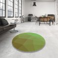thumbnail image 4 of Ahgly Company Machine Washable Indoor Rectangle Transitional Olive Green Area Rugs, 7' x 9', 4 of 7