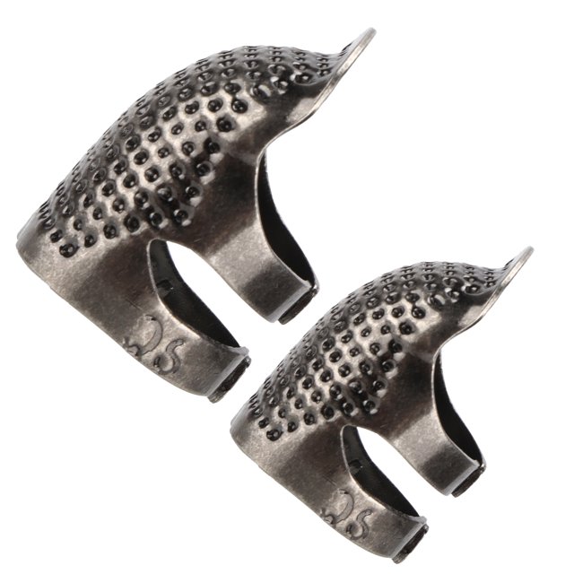 Thimble Finger Protector, Finger Protector Durable DIY Quilting Tools Orientable Cousing Thumb Protector pour Ménage Gris, Cyan-Bleu, Coloré, Argent, Or Rose