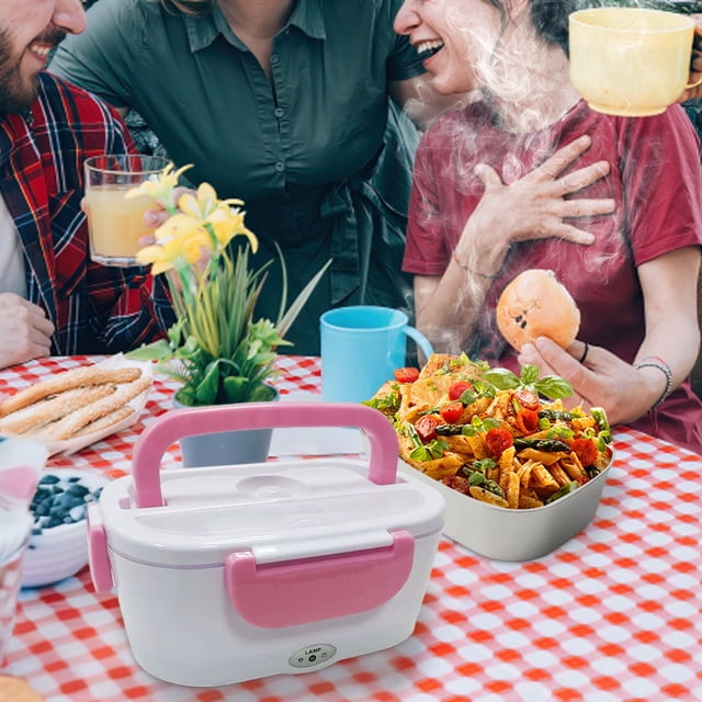 Lunch Chauffant Portatif en Acier Inoxydable pour les Amateurs de Plein Air, Camping, Randonnée, Voyage, Réchauffage des Repas et Réchauffement des Aliments