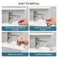 thumbnail image 4 of Aoresac Universal Swivel Faucet Extender 1440° Rotating Faucet Aerator with 2 Water Outlet Modes Splash, 4 of 8