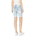 thumbnail image 2 of VIP Jeans Women's Distressed Denim Shorts, White, Size 15, 2 of 2