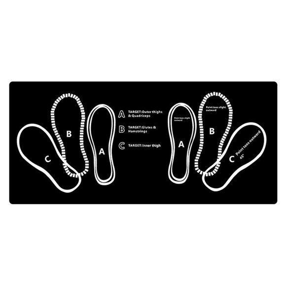 Squat Support Pad with Foot Placement Guide, Exercise Mat Perfect For Squats, mat, Leg Squat and guide Lightwei Ab Workouts,