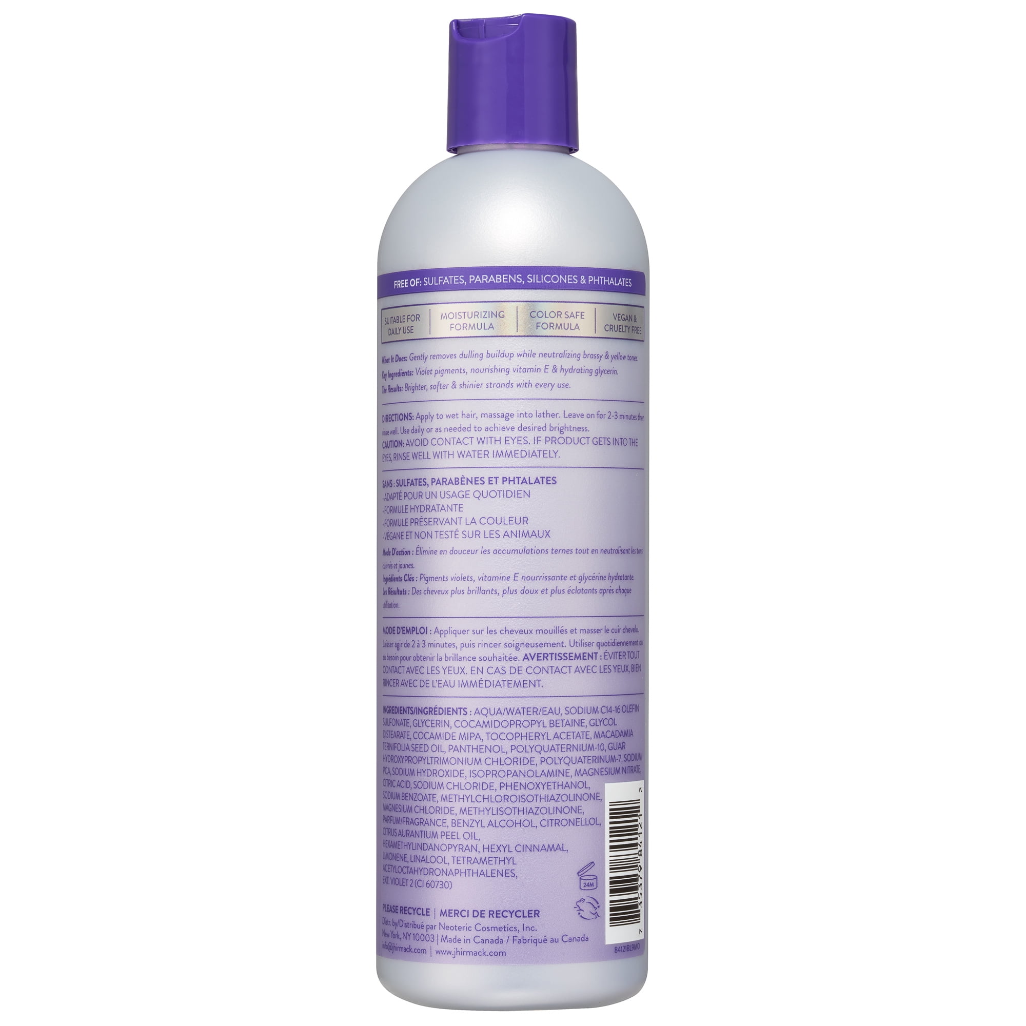 Jhirmack Silver, Silver Brightening Shampoing Violet