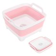 thumbnail image 1 of Collapsible Kitchen Sink, 2.4 Gallon Foldable Dish Basin with Drain Plug, Space-Saving Wash Tub for Camping, RV, Apartments, Laundry & Washing Dishes/Fruits, 1 of 7