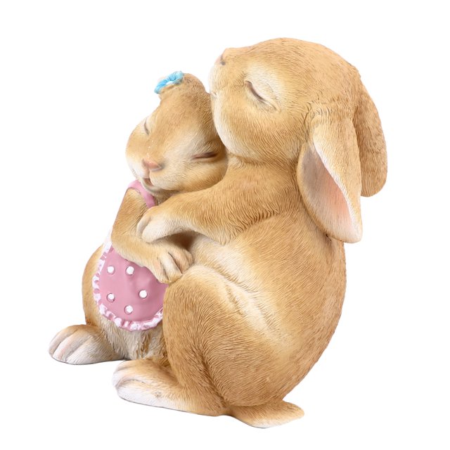Figurine, Sculpture de Lapin Vive Application Large Exquise pour la Pelouse pour la Cour