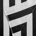 thumbnail image 4 of Mainstays Cabana Stripe Decorative Beach Towels, 4-pack, Black, 4 of 5