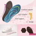 thumbnail image 2 of Flat Feet Arch Soft Support Shoe Insole Pad Breathable Elastic Massage Sponge Shoe Inlay Women, 2 of 9