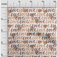 thumbnail image 2 of oneOone Polyester Spandex Rust Brown Fabric Valentine Love Heart Sewing Craft Projects Fabric Prints By Yard 56 Inch Wide, 2 of 4