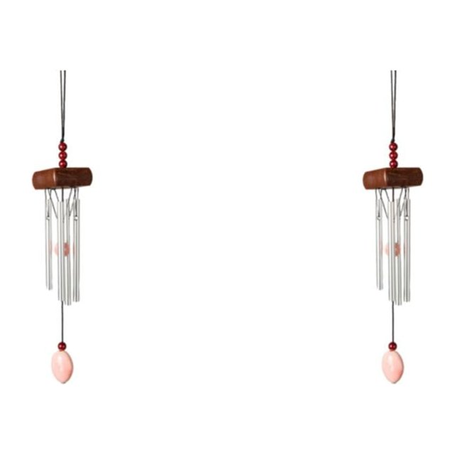 mmirethe Multiple Styles And Colors Wind Chimes For Wide Application Unique Style Wind Chime Pendant vermilion 2Set
