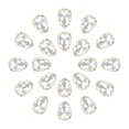 thumbnail image 1 of Unique Bargains 20Pack Teardrop Sew on Rhinestone - 18x13mm Glass Teardrop Crystal Rhinestones in Gold Prong Setting (White), 1 of 7