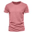 thumbnail image 3 of Besolor 3 Pack Men's Summer Shirts Big and Talls Short Sleeve Basic Tees Round Neck Athletic Workout Tee Tops, 3 of 6