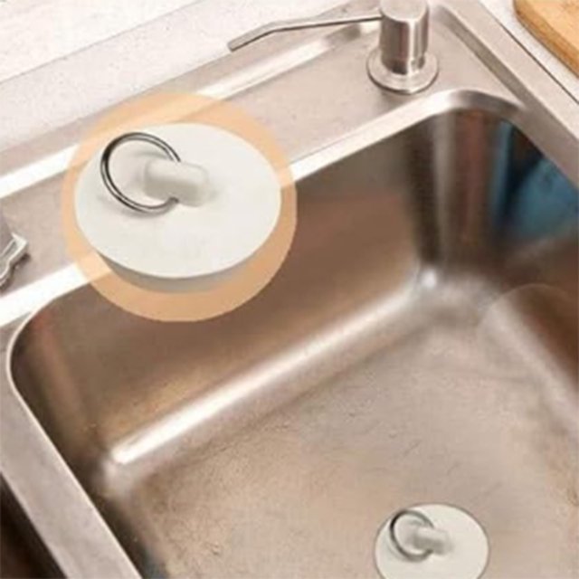 White Rubber Bathtub Plug Wash Basin Bathtub Plug Drain Pipe Plug Plug Water Plug Bathroom Rugs Bathroom Storage Bathroom Shelves Bathroom Can Bathroom Set Bathroom Organizer Countertop Bathroom