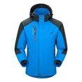 thumbnail image 1 of SBYOJLPB Men's Color Blocked Fleece Pocket Detachable Zipper Outdoor Jacket, 1 of 3