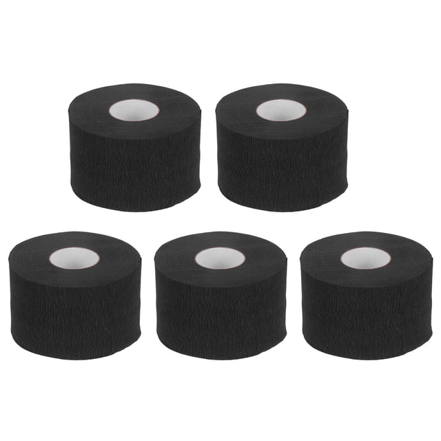 BEADCEST Papier de Barbier Jetable pour Teinture des Cheveux 5 Rouleaux Papier Noir