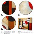 thumbnail image 3 of Designart Abstract Shapes Oversized Wall art decor, Abstract Shapes Wall Art, Earthy Exploration Brown Red Brown And Red Exploring Dimensions , Brown Modern Canvas wall art, 40x30 inches, 3 of 5