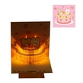 thumbnail image 1 of Kmbangi Birthday Card, 3D Funny Cute Cartoon Bear Light Musical Birthday Cards Greeting Card Gift, 1 of 4
