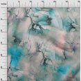 thumbnail image 3 of oneOone Viscose Chiffon Aqua Blue Fabric Abstract Floral Sewing Craft Projects Fabric Prints By Yard 42 Inch Wide, 3 of 4