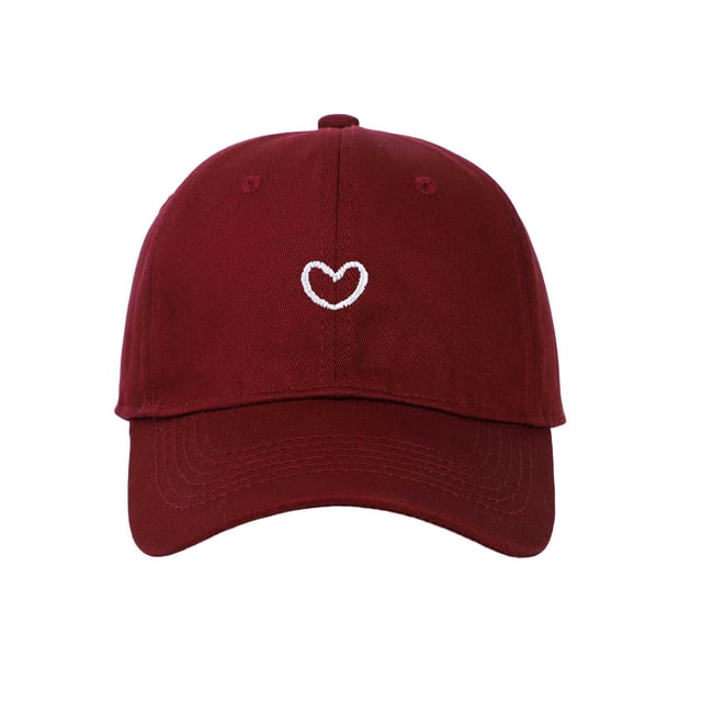 Trendy Heart Embroidered Baseball Cap for Daily Wear - Adjustable and Versatile Headgear for All Seasons
