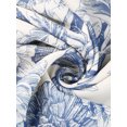 thumbnail image 5 of INSPIRE CHIC Robe en Mousseline Florale pour Femme à Manches Mi-Longues, Taille à Nouer, Boutonnée, Évasée, Blanche 2TG, 5 of 5