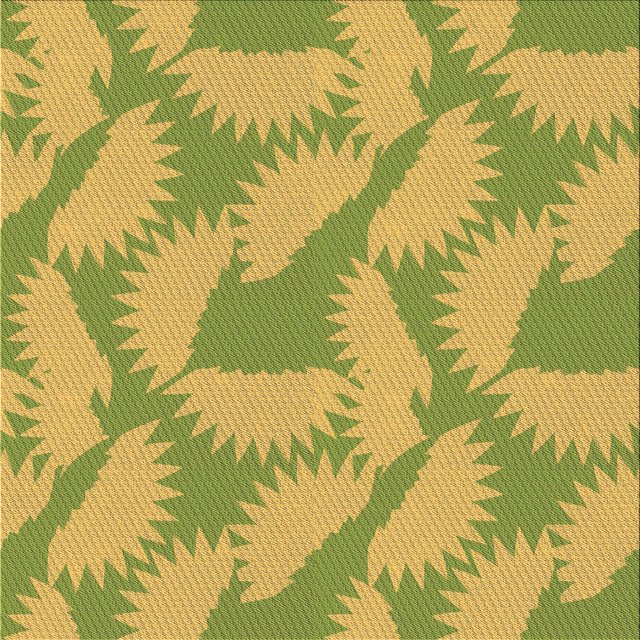 Ahgly Tapis d'Intérieur Lavable en Machine Carré Transitionnel Brun Doré Jaune, 8 Pieds Carré