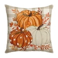 thumbnail image 2 of RXIRUCGD 3 Styles Of Thanksgiving Pillows Covers 18x18 Inch Thanksgiving Linen Pillowcase For Sofa And Home Decor, 2 of 6