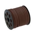 thumbnail image 1 of Unique Bargains 49.21 Yards 5mm Flat Suede Cord Leather String for DIY Crafts Dark Coffee 1 Roll, 1 of 4