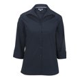 thumbnail image 1 of WOMEN'S OPEN NECK POPLIN 3/4 SLEEVE BLOUSE, 1 of 1
