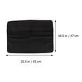 thumbnail image 2 of SEWACC Polyester Cover For 27 Inch Monitor Black Full With Pocket For Work/Vacation, 2 of 3