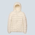 thumbnail image 2 of RKSTN Puffer Jacket Womens Winter Fashion Solid Color Lightweight Hooded Short Korean Style Jacket Plus Size Full Zipper Warm Jacket with Pockets, 2 of 3