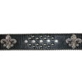 thumbnail image 3 of CTM®  Fleur de Lis Studded Rhinestone Belt (Women's), 3 of 4