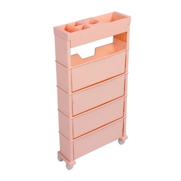 Movable Book Storage Shelf with Wheels, Multipurpose, Large Capacity, Ideal Rolling Office Paper Organizer Mobile Bookshelf for Indoor Classroom Bedroom