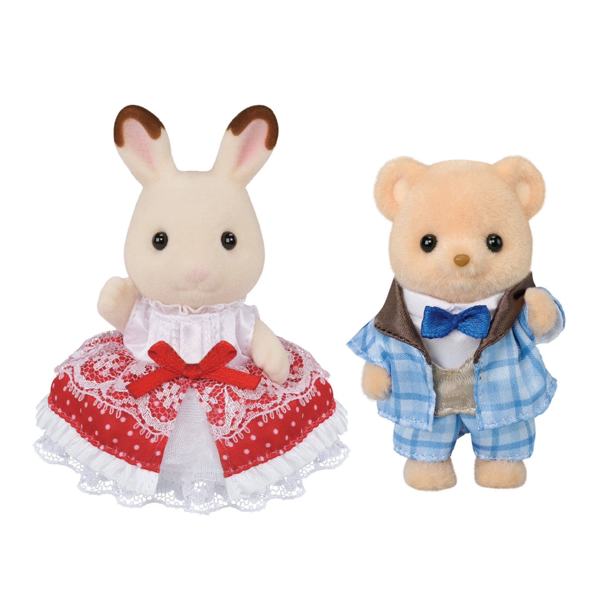 Set Friends Anniversaire de Calico Critters - Freya & Theo, 40e édition anniversaire, 2 figurines poupées de collection