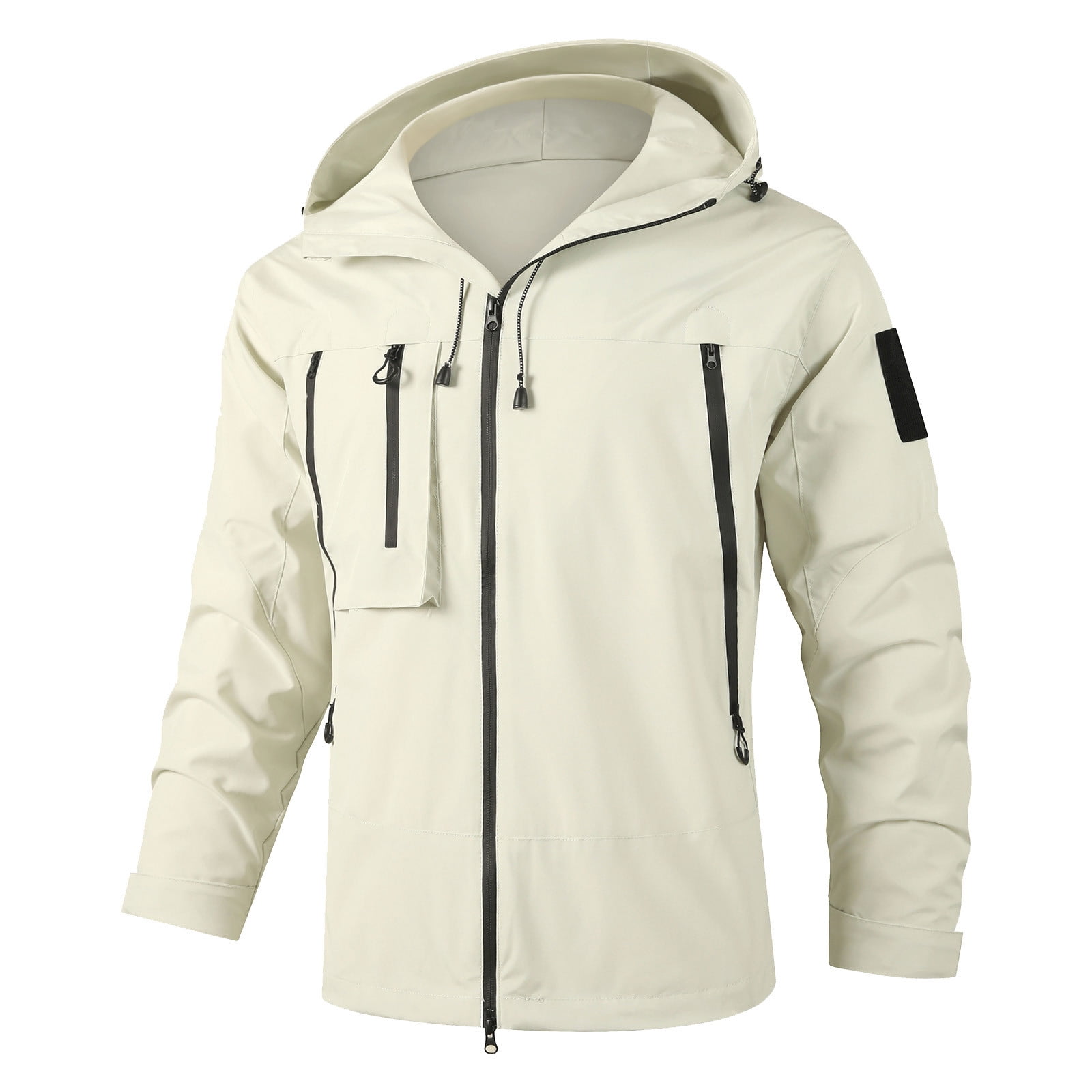 RKSTN Jackets for Men Fall Fashion Spring And Charge Coat Thin Outdoor Mountaineering And Riding Windproof Work Coat Mens Coats
