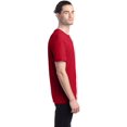 thumbnail image 3 of Hanes TAGLESS Men`s T-Shirt - Best-Seller, L, Deep Red, 3 of 5