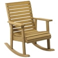 thumbnail image 1 of Outsunny Outdoor Rocking Chair Wooden Rocking Chair, Light Brown, 1 of 10