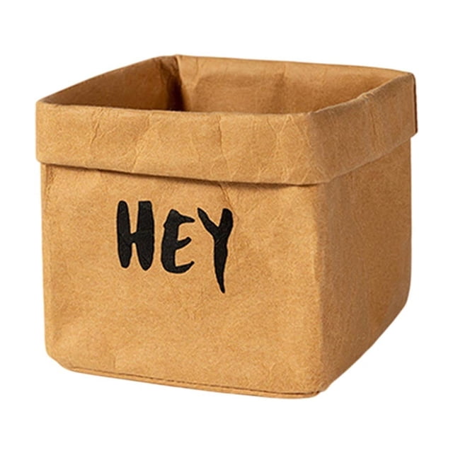 Ohufall Washable Thickened Kraft Paper Bag Waterproof Storage for Kitchen Refrigerator Green Plants Pot Home Decor