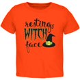 thumbnail image 1 of Halloween Resting Witch Face Toddler T Shirt, 1 of 1