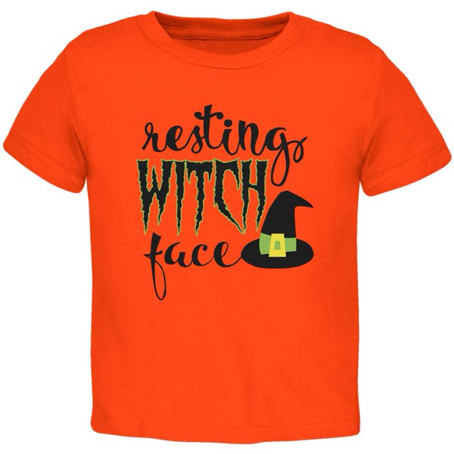 Halloween Resting Witch Face Toddler T Shirt