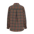 thumbnail image 5 of Erwazi Women Plaid Button Down Shirts Long Sleeve Shacket Jacket Fall Blouses Tops, 5 of 5