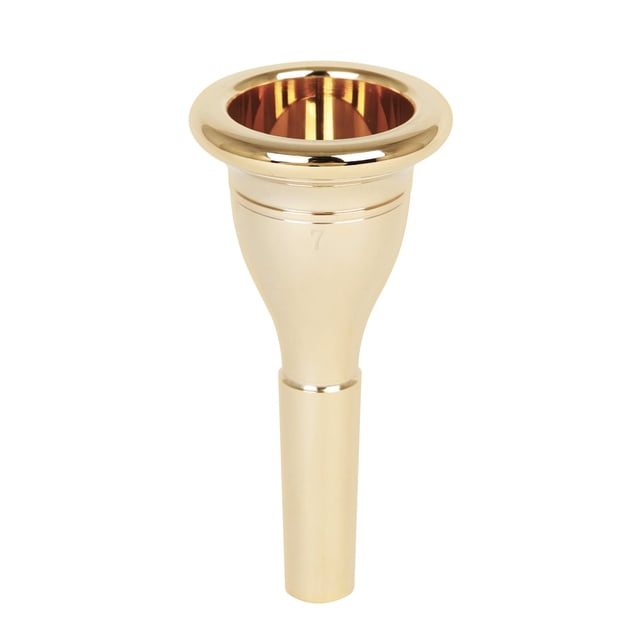 Arealer Embouchure de Tuba en Laiton Solide et Durable, Construction Plaquée Or, Accessoires pour Instrument de Musique