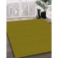 thumbnail image 3 of Ahgly Company Tapis d'Intérieur Lavables en Machine, Carrés Transitionnels Brun Bronze Foncé, Carrés de 7', 3 of 7