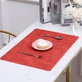 thumbnail image 4 of Chemin de Table Moderne, Chemin de Table à la Mode et Beau Napperons en Cuir Double Face Style Occidental Tapis Isolants Thermiques pour Table à Manger, 4 of 6