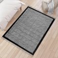 thumbnail image 2 of Casavani Handmade Cotton Square Area Rugs for Kitchen Block Printed Entrance Mat, Black 5x5 feet, 2 of 6