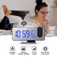 thumbnail image 1 of Alarm Clock Digital Bedroom Projection Alarm Clock Radio For Wall Celling White Shell White Display, 1 of 6